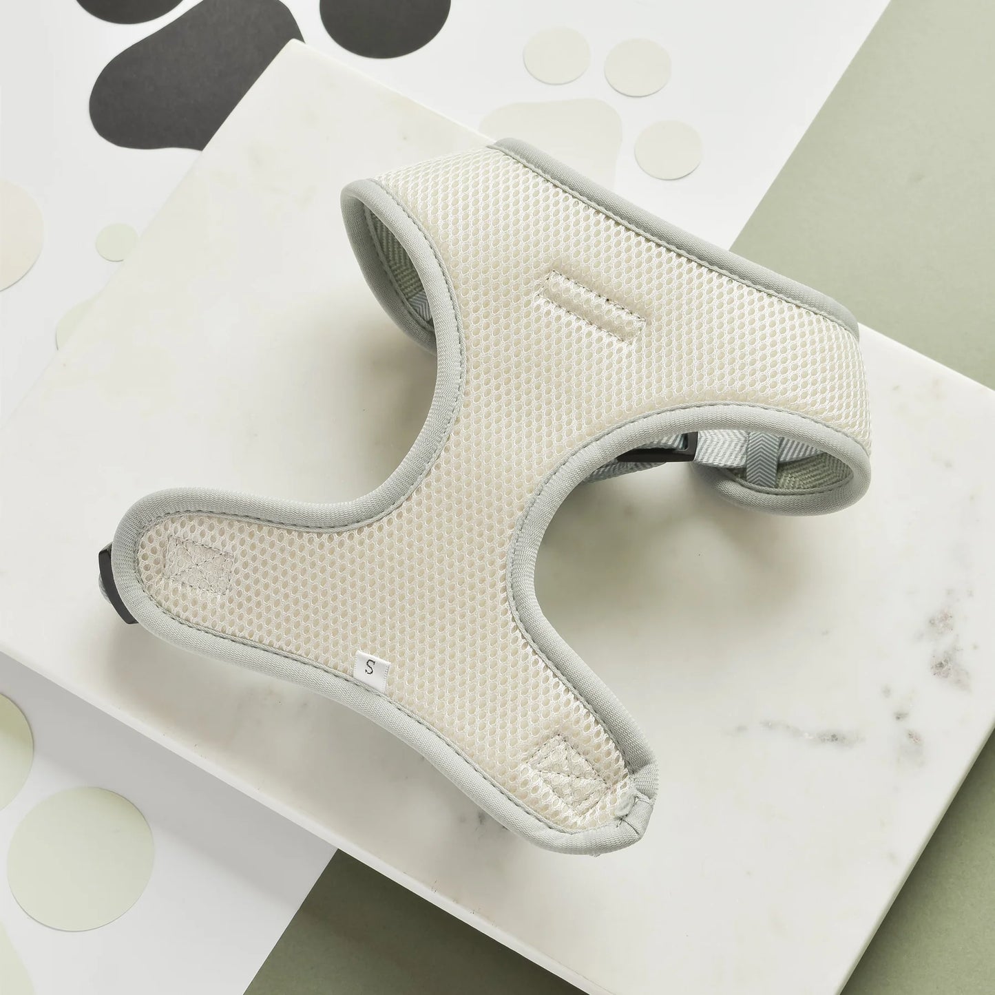 Sage Tweed Adjustable Neck Harness