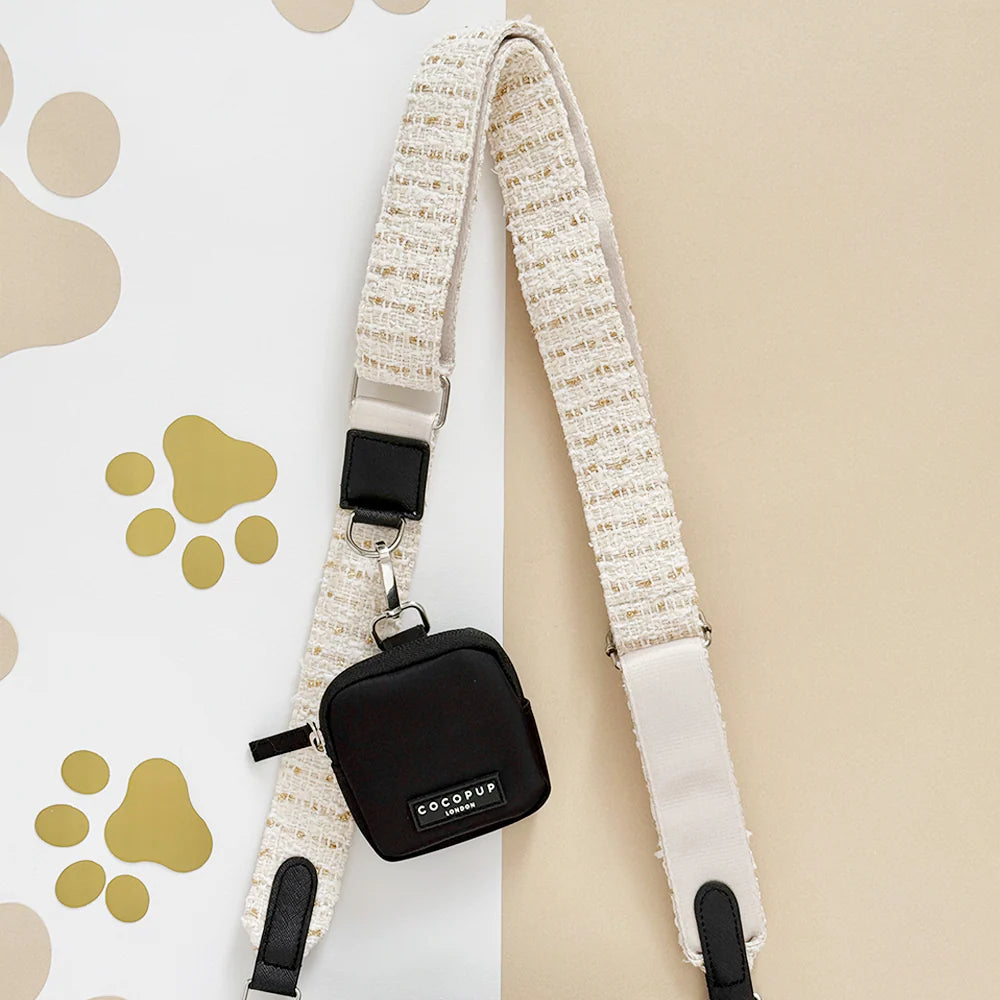 Vanilla Textured Tweed Bag Strap