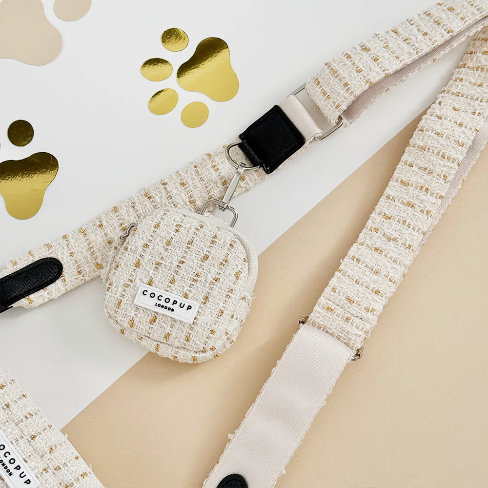 Vanilla Textured Tweed Bag Strap